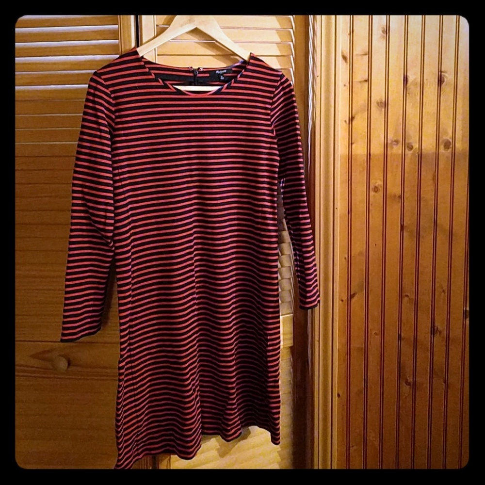 Madewell Striped Shift Dress (size medium)